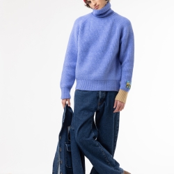 Turtleneck Sweater Blue
