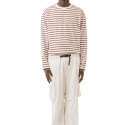 Gabardine Cargo Pants White