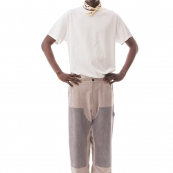 Suede Work Trousers Grey