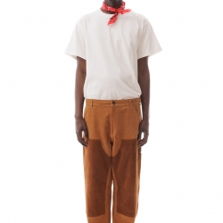 Suede Work Trousers Camel