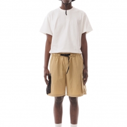 Nylon Cargo Shorts Camel
