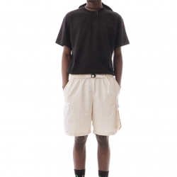 Nylon Cargo Shorts White