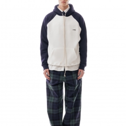 Bicolor Hoodie Cream/Navy