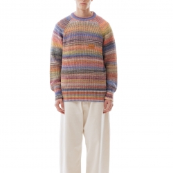 Multicolor Sweater Cream/Blue/Pink