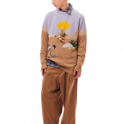 Looney Tunes Embroidered Sweater