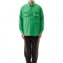 Flannel Multipocket Shirt Green