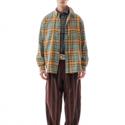 Flannel Check Shirt Green/Yellow