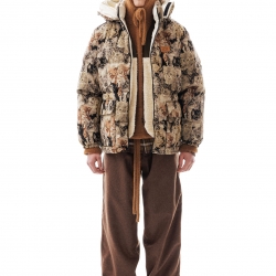 Tapestry Cats Down Jacket 