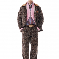 Printed Corduroy Work Jacket