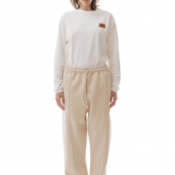 Fleece Basic Pants Beige