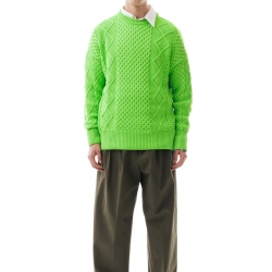 Irish Knit Sweater Green