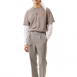 Double Sleeve T-Shirt Grey