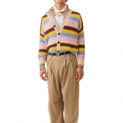 Multicolor Stripes Cardigan 