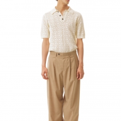 Crochet Polo Sweater 