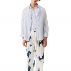 Seersucker Shirt Blue