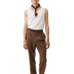 Gessato Brown Trousers
