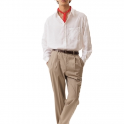 Stripes Beige Trousers