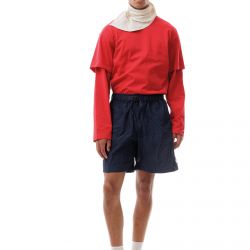 Wrinkled Nylon Shorts Navy