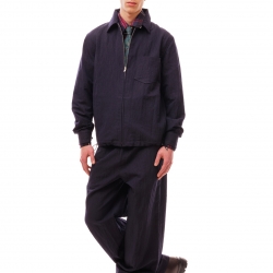 Wool/Nylon Overshirt Navy