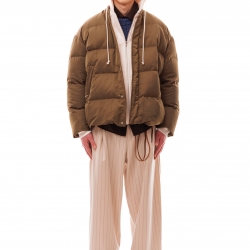 Hooded Down Jacket Army Green