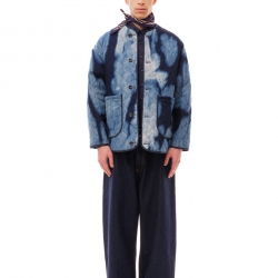 Tie-Dye Denim Liner Jacket 