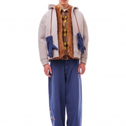 Neoprene Hooded Jacket Grey