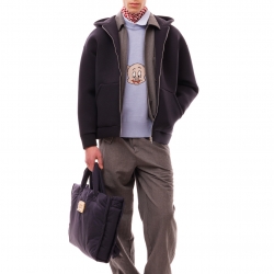 Neoprene Hooded Jacket Navy