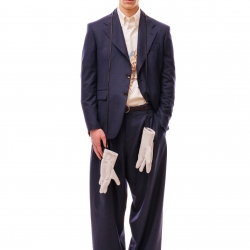 Ripstop Wool Navy Blazer