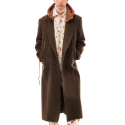 Hooded Shetland Coat Green