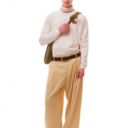 Ripstop Pale Yellow Trousers