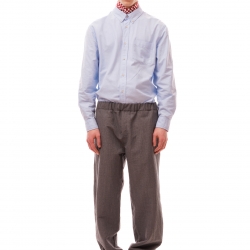 Wool-Nylon Pants Grey