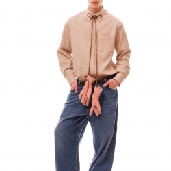 Wide Denim Trousers Blue