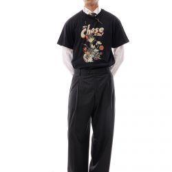 Tシャツ・カットソー Sefr SS25 'Leo' shirt (FW23LEO LIGHTBLACK) Black Leo shirt Sefr - men - SEFR - divincenzoboutique.com