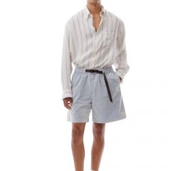 Classic Shirt Cream-Pale Blue