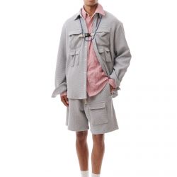 Big Waffle Multipocket Shirt Grey