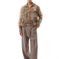 Camo Organza Multipocket Vest