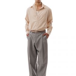 Marzotto Wide Pence Trousers Grey