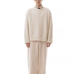 Round Collar Sweater Cream