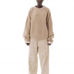Rib Stitch Sweater Beige