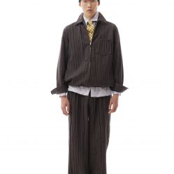 Crumpled Herringbone Overshirt 