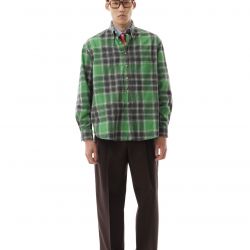 Check Flannel Shirt Green