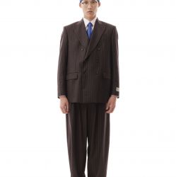 Gessato Blazer Brown