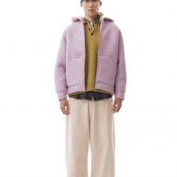 Neoprene-Wool Hoodie Lavander