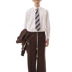 Football Track Pants Brown 