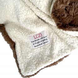 Double Fur Camel/Cream Blanket
