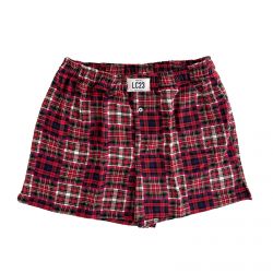 Patchwork Flannel Boxer Red