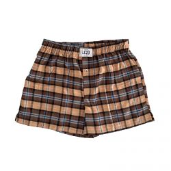 Check Flannel Boxer Beige