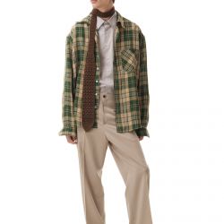 Viscose Check Shirt Green