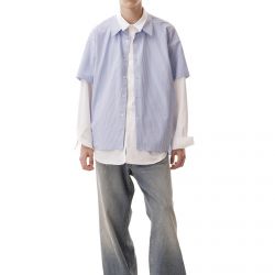 Double Stripes Shirt Blue