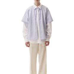 Double Stripes Shirt Pale Blue